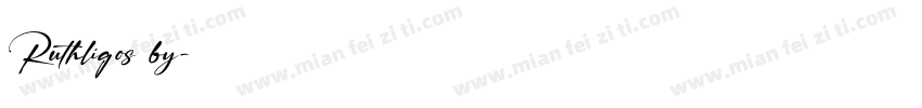 Ruthligos by字体转换